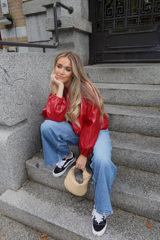 RED LEATHER JACKET