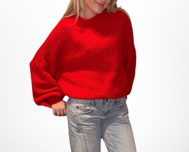 sweater red